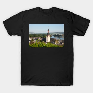 St. Martin, Rüdesheim, Rhine, Rheingau, Hesse, Germany, church T-Shirt